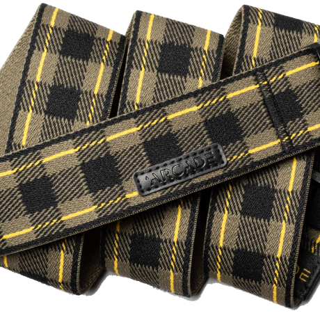Przejdź do produktu Pasek Arcade Plaid Crocodile/Mustard