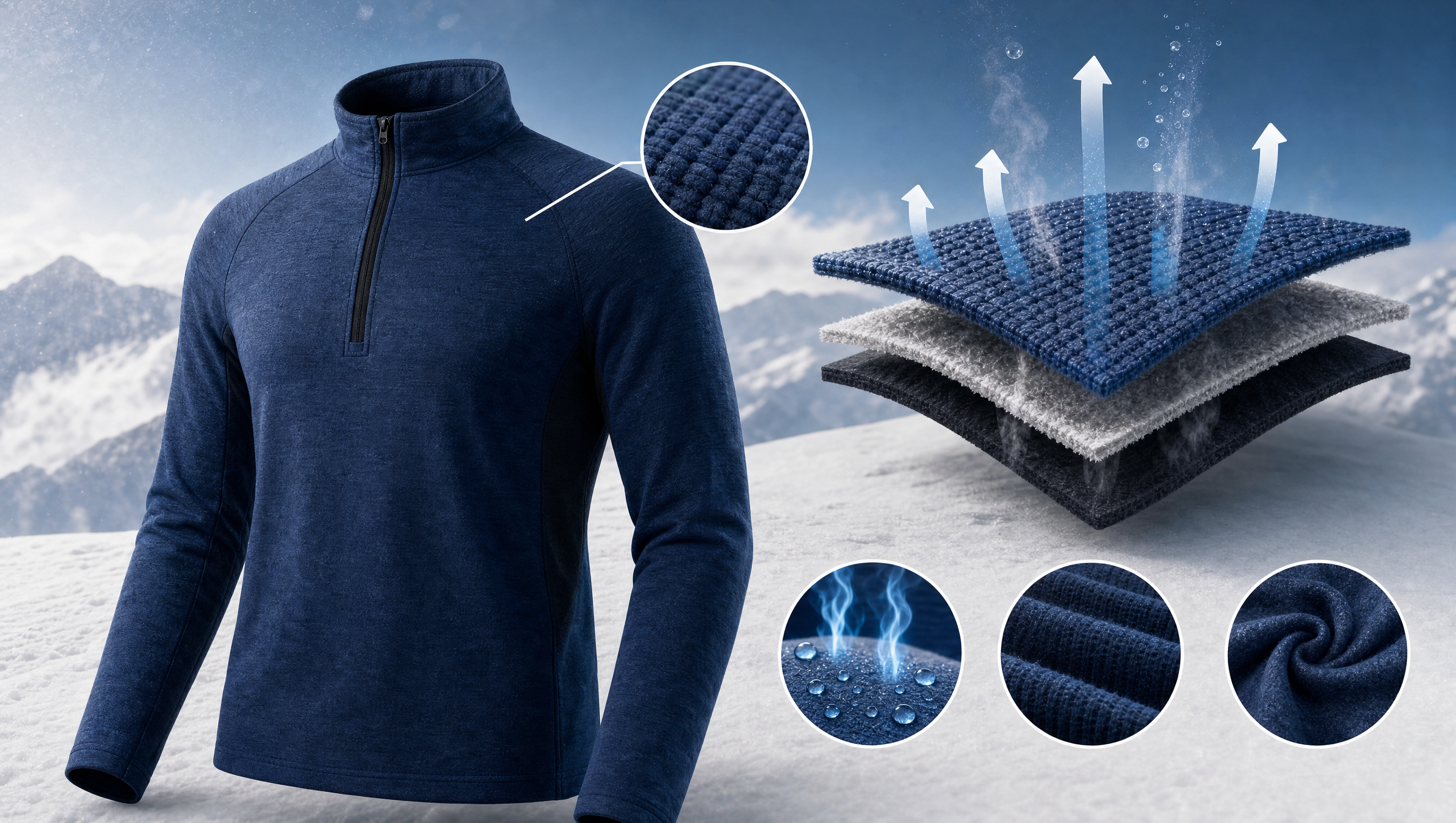 Bluzy aktywne snowboard – warstwa mid-layer, materiały i oddychalność